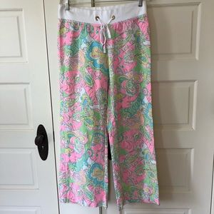 Lily Pulitzer elephant linen pants